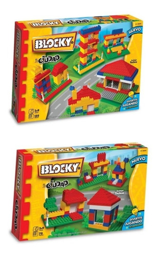 Combo Ladrillos Blocky Ciudad 150pz/70pz 01-0604/01-605p Srj