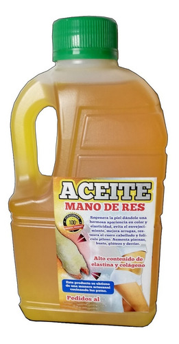 Aceite Mano De Res (1 Litro) Original 10 - mL a $31