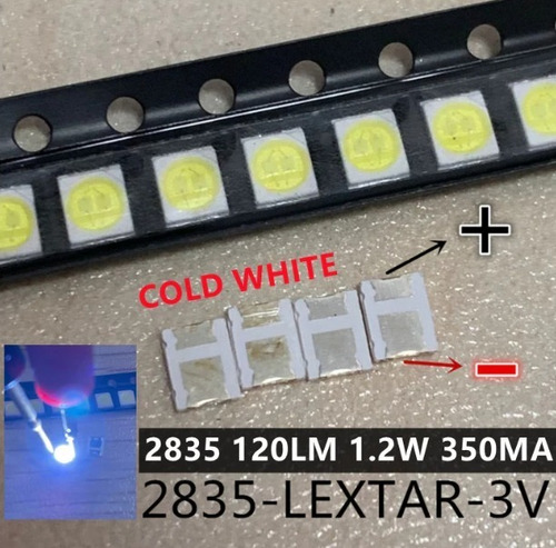 Imagen 2 de 3 de Tira Diodos Led 3v Marcas Alternativas D Tv /lcd(25unidades)