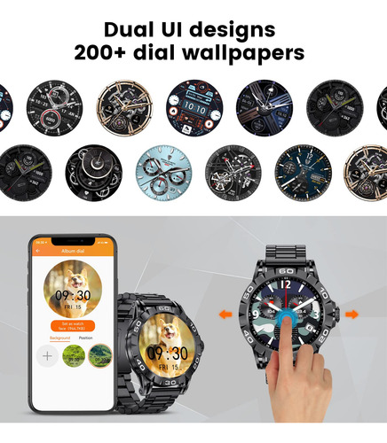 Pantalla Táctil Completa Smartwatch Lige 2024 De 1.3 Pulgada