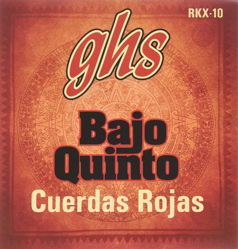 Ghs Strings Ghs Rojo Revestido Acero Inoxidable Bajo Quinto 