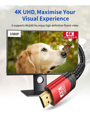 Cable Hdmi 4k Jsaux 18 Gbps De Alta Velocidad Hdmi 2.0 60hz