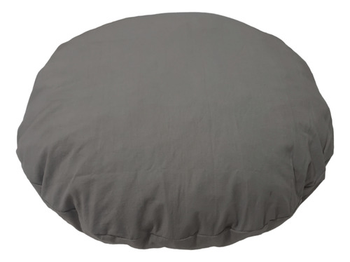 Funda Redonda De Tussor Para Sillon Acapulco O Simil Gris Elefante