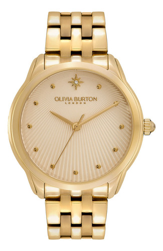 Relógio Olivia Burton Feminino Aço Dourado 24000048