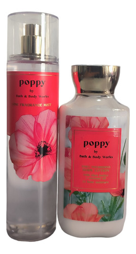 Splash Y Crema Bath & Body Works. Poppy. Original 