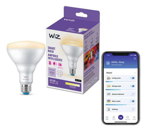 Foco WiZ 7.2BR30 LED 7.2 W Blanco cálido 127V 2700K 650 lm