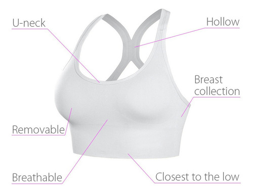 Ya Sujetador Deportivo Alto Impacto Brassiere Tallas Extras