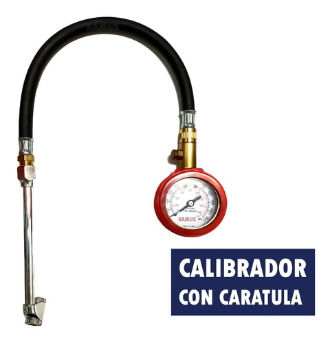 Calibrador Caratula Manguera Aire Profesional Presion 160lbs