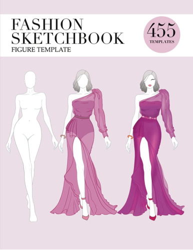 Libro: Fashion Sketchbook Figure Template: 455 Large Female 