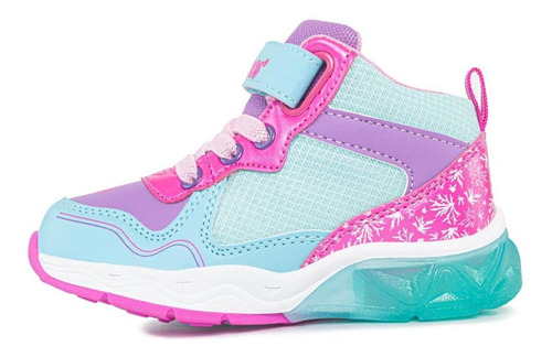 Tenis Con Luces Flysan Azul Para Niña Los Gomosos