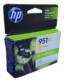 Cnocartucho Hp 951xl Amarelo Original Cn048ab Alto Rendiment