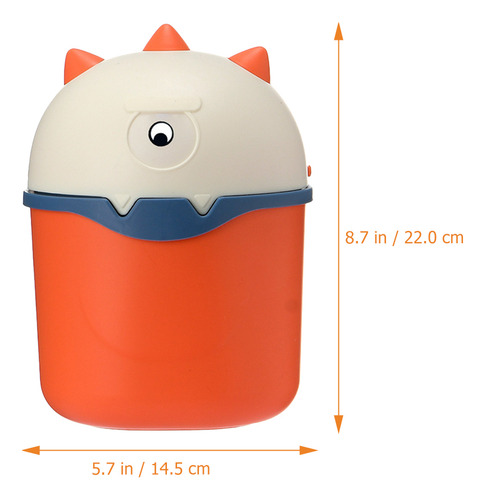 Mini Papelera De Dibujos Animados Con Tapa Para Residuos De