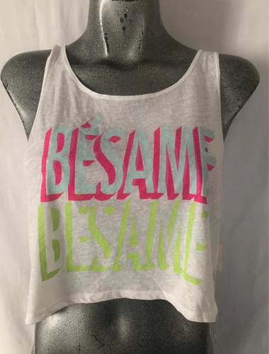Playera Aeropostale S Blanca Bésame Tokyo Darling (Usado)