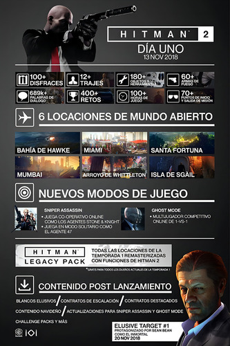 Hitman 2 Gold Edition / Xbox One & Series Fisico Original N