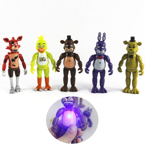 5 Unids/lote De Pvc Figuras De Acción Juguetes Foxy Fazbear