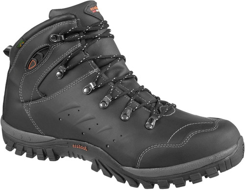 Coturno Ecoboot Em Couro Solado Antiderrapante Palmilha Gel