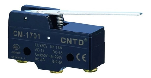 Imagen 2 de 4 de Cm-1701 Cntd Microswitch 1nc+1no Palanca Larga