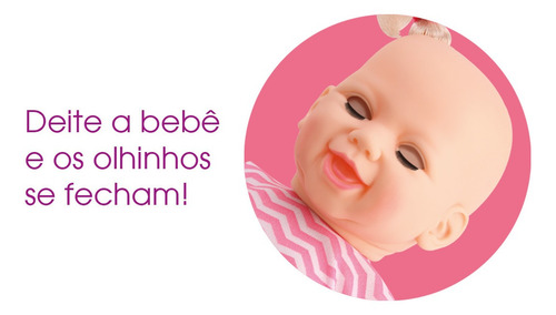 Boneca Abre E Fecha Os Olhos Aninha Dorme Bebê Com Fralda