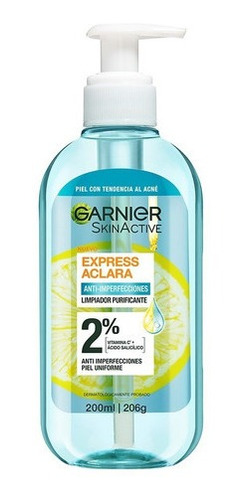 Garnier Express Aclara Gel De Limpieza Anti Acne 200ml