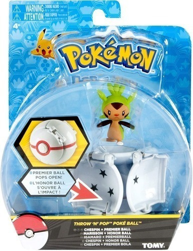 Figuras Pokemon Original Takara Tommy-chespin & Premier Ball