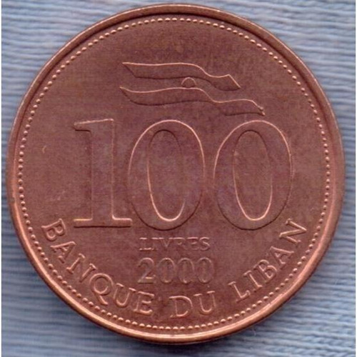 Imagen 2 de 2 de Libano 100 Livres 2000 *