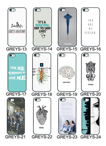 Funda Greys Anatomy Compatible Con Motorola Moto Tpu Negro G23
