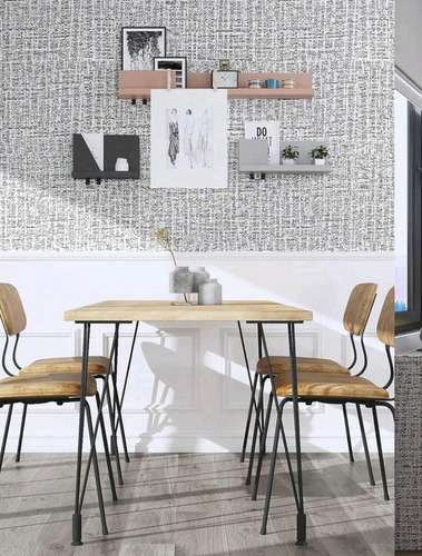 Papel Mural Autoadhesivo Jaspeado Gris Claro Gris