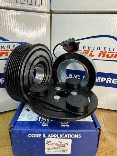 Polea De Compresor Completa De A/c Tiida Cr14 Calsonic 7pk