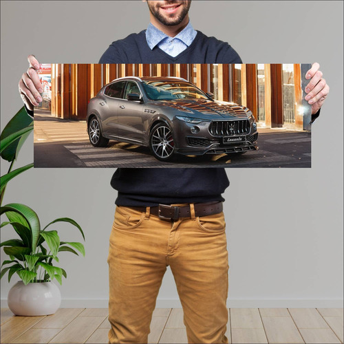 Cuadro 30x80cm Auto 2017 Maserati Levante Shtorm 279