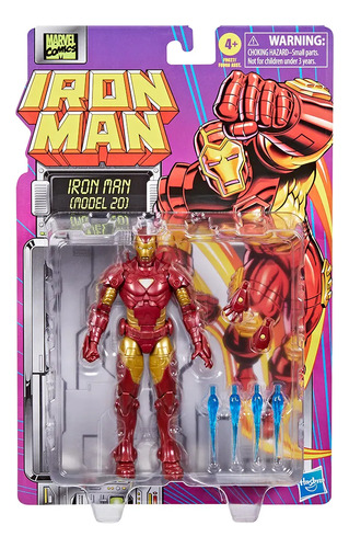 Figura Iron Man Model 20 Marvel Legends Comics Hasbro