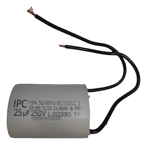 Capacitor 25uf 250vac 50/60 Hz Motor Tanquinho Portão 127v