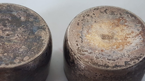 Antigo Jogo Xícara D Café Colher Coador De Chá Tudo Prata (Usado)