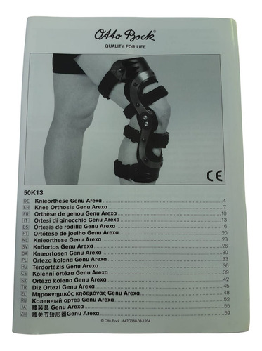 Rodillera Ottobock 50k13 Genu Arexa Azul Oscuro Ajustable (Usado)