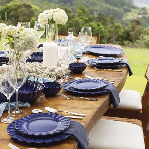 Aparelho De Jantar E Chá 20 Peças Flora Amor-perfeito Oxford