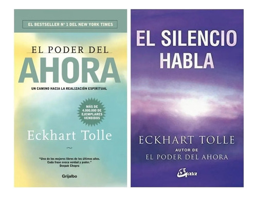Poder Del Ahora + Silencio Habla - Eckhart Tolle - 2 Libro 