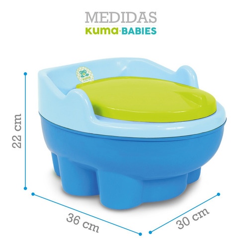 Inodoro Pelela Infantil Hippo 3 En 1 Reforzada Kuma