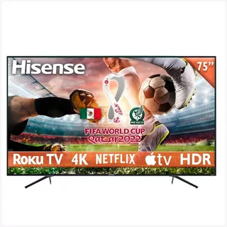 Tv Pantalla Hisense 75 Led 4k Smart Tv Con Roku Integrado
