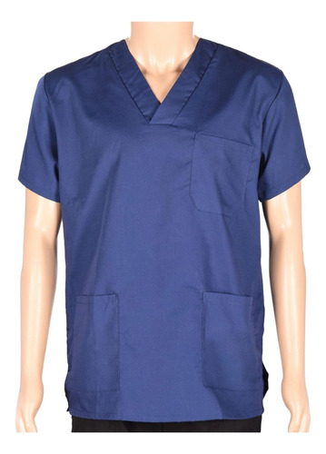 Imagen 2 de 10 de Conjunto Médico Enfermero Casaca Pantalón Azul Marino
