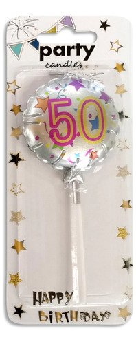 Vela De Cumpleaños Nº 50 Decoración De Torta Vela Numero