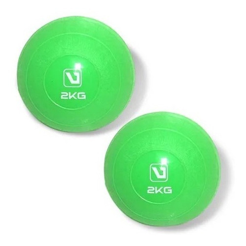 Toning Ball 2kg Bola Tonificadora Pilates Liveup 2 Soft Par