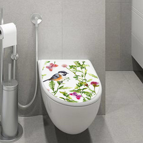 Buquê De Adesivos Para Banheiro, Assento De Vaso