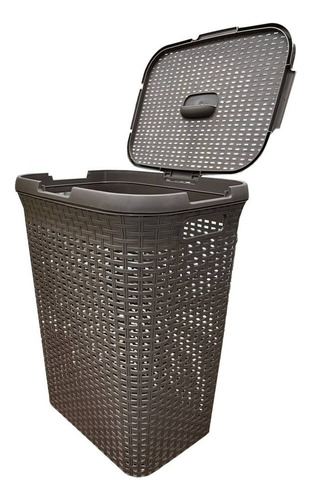 Cesto Para Ropa, Juguetes C/ Asas Y Tapa Marrn