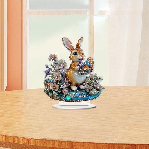 Decoración De Conejo De Pascua De Acrílico Decoración De