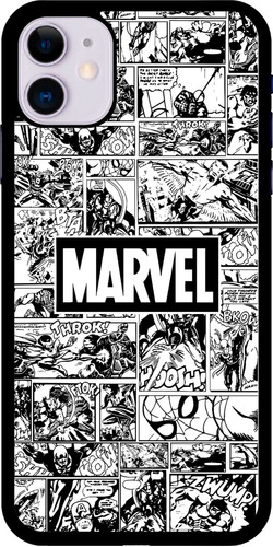 Funda Celular Diseño Superheroes Comics Manga Blanco Y Negro