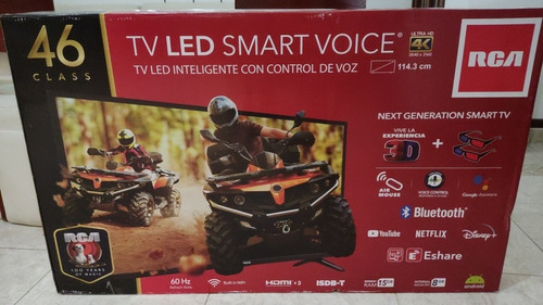 Imagen 1 de 4 de Televisor Tv Smart Rca 46'' 4k, 3d,lentes Control De Voz,led