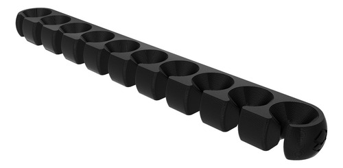 2 Organizador Para 10 Fios Cabos Usb Adesivo Fita Dupla Face Cor Preto