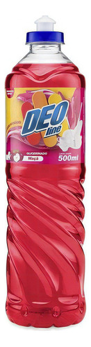 Kit 10 Detergente Lava Louças Glicerinado Deoline Maça