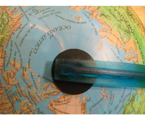 Globo Terraqueo Politico Base Plastica 30 Cm Gloter 307W Azul