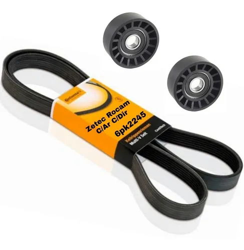 Kit Correia Alternador Ar Direção Fiesta Ecosport Zetec Flex