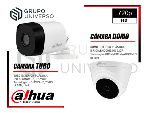 Cámaras Seguridad Dahua Kit 8 Hd 720p + Disco 2tb Hdmi